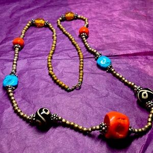 Possible Tibetan coral necklace